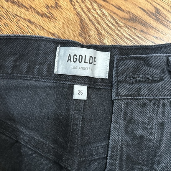AGOLDE Riley Shorts in Vortex - Picture 4 of 7